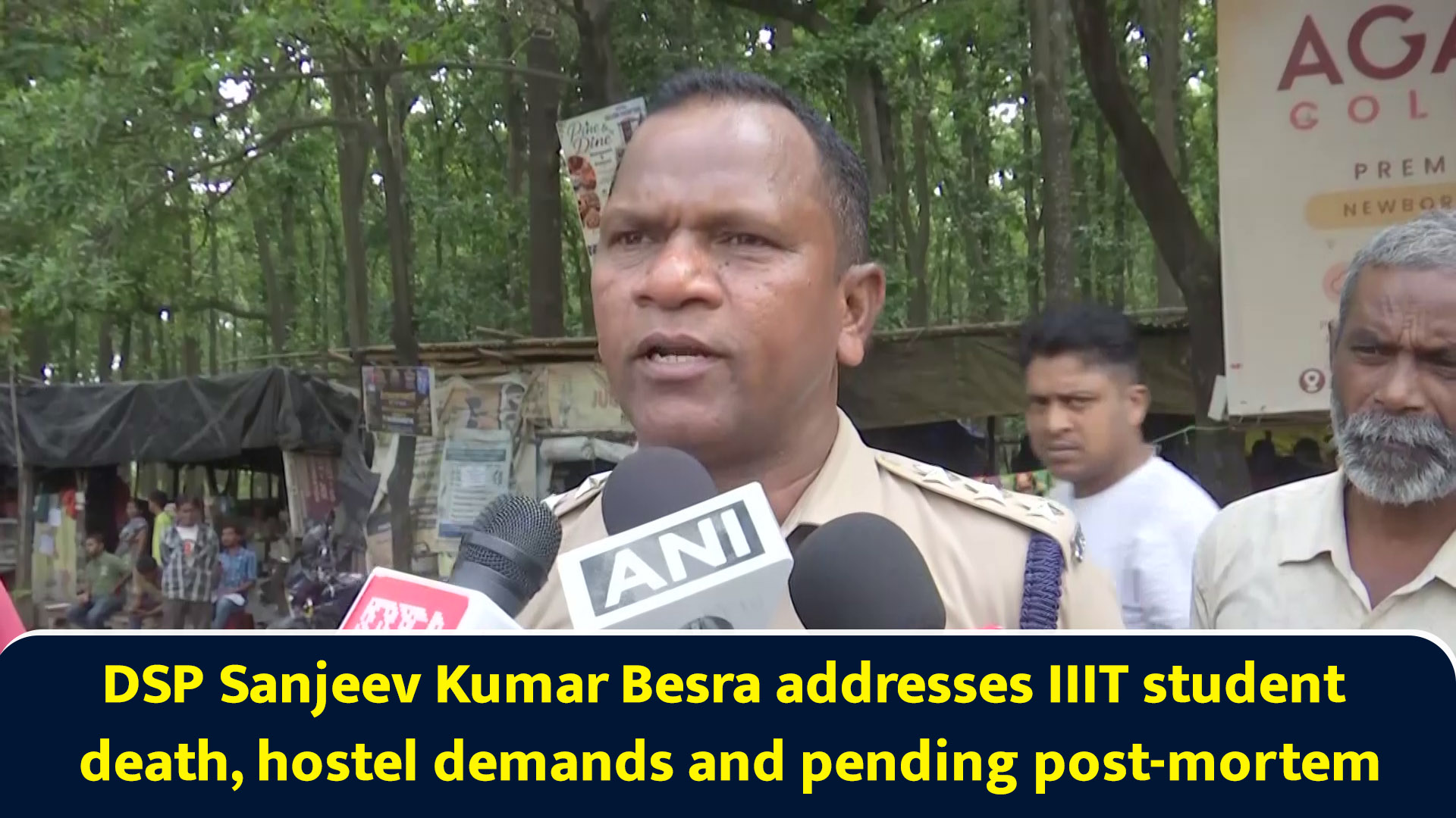DSP Sanjeev Kumar Besra addresses IIIT student death, hostel demands ...