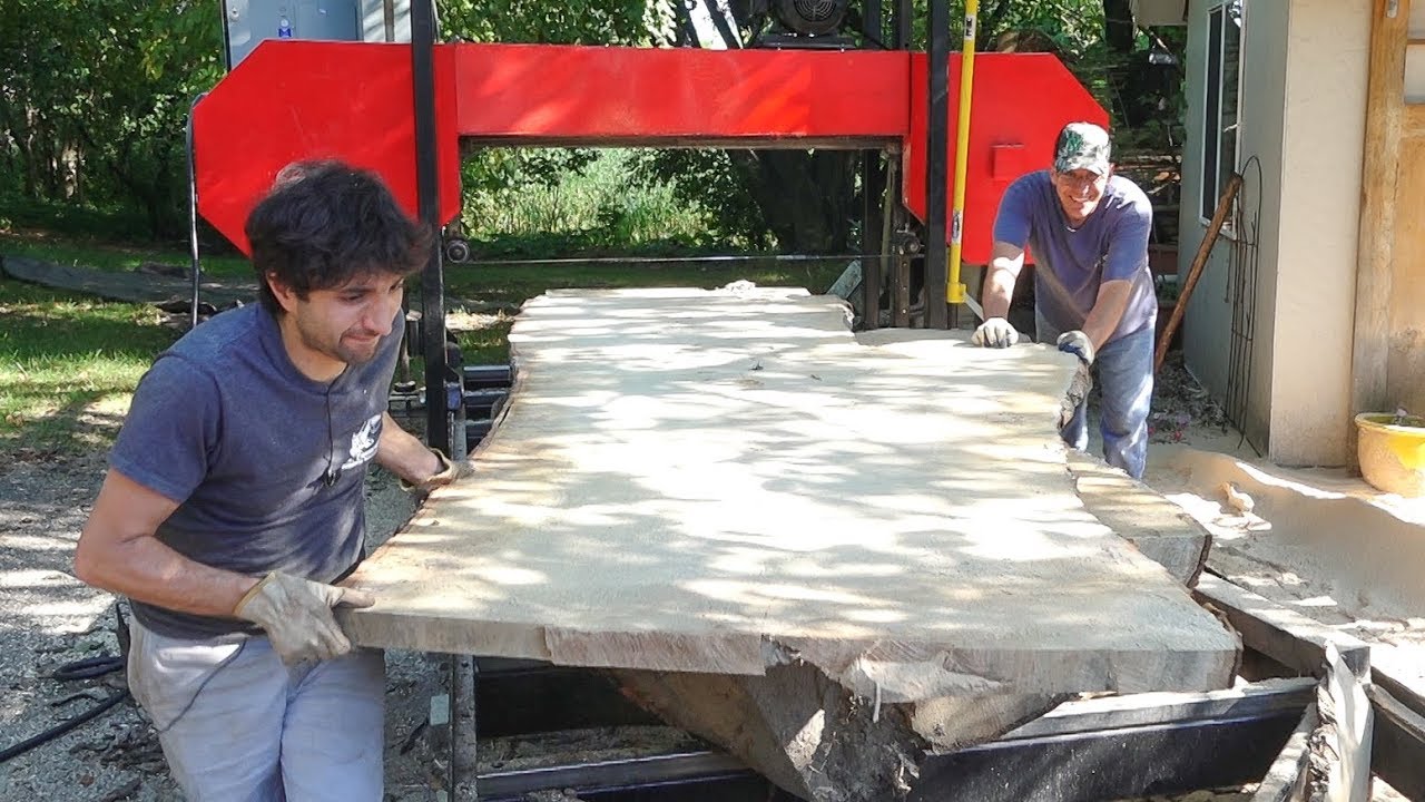 How to saw a giant log