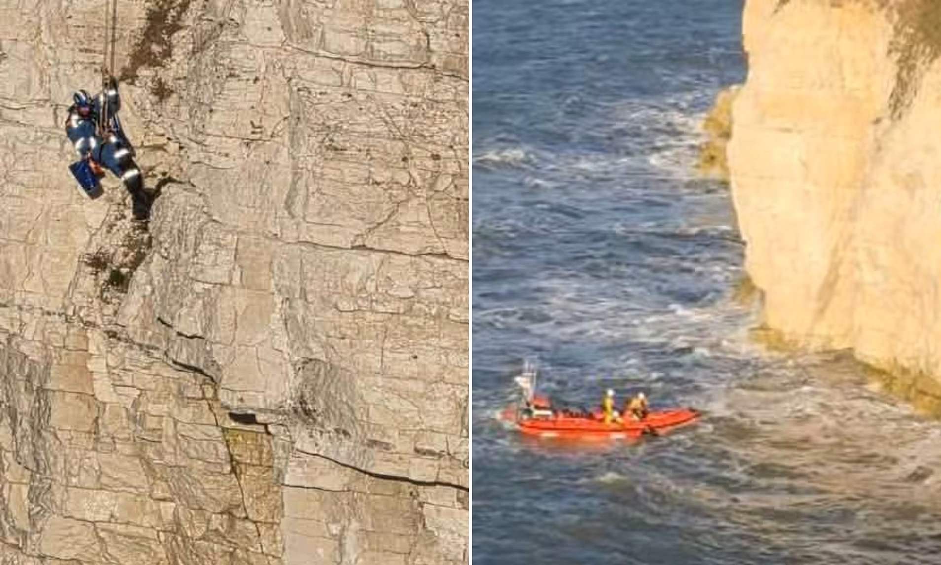 Four young boys are rescued after becoming trapped in a cave on a North ...