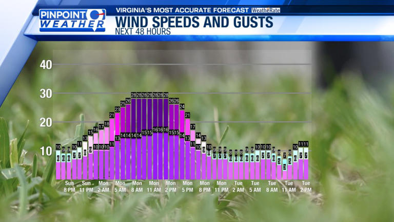 Pinpoint weather: Showers tonight, temperatures warm up this week