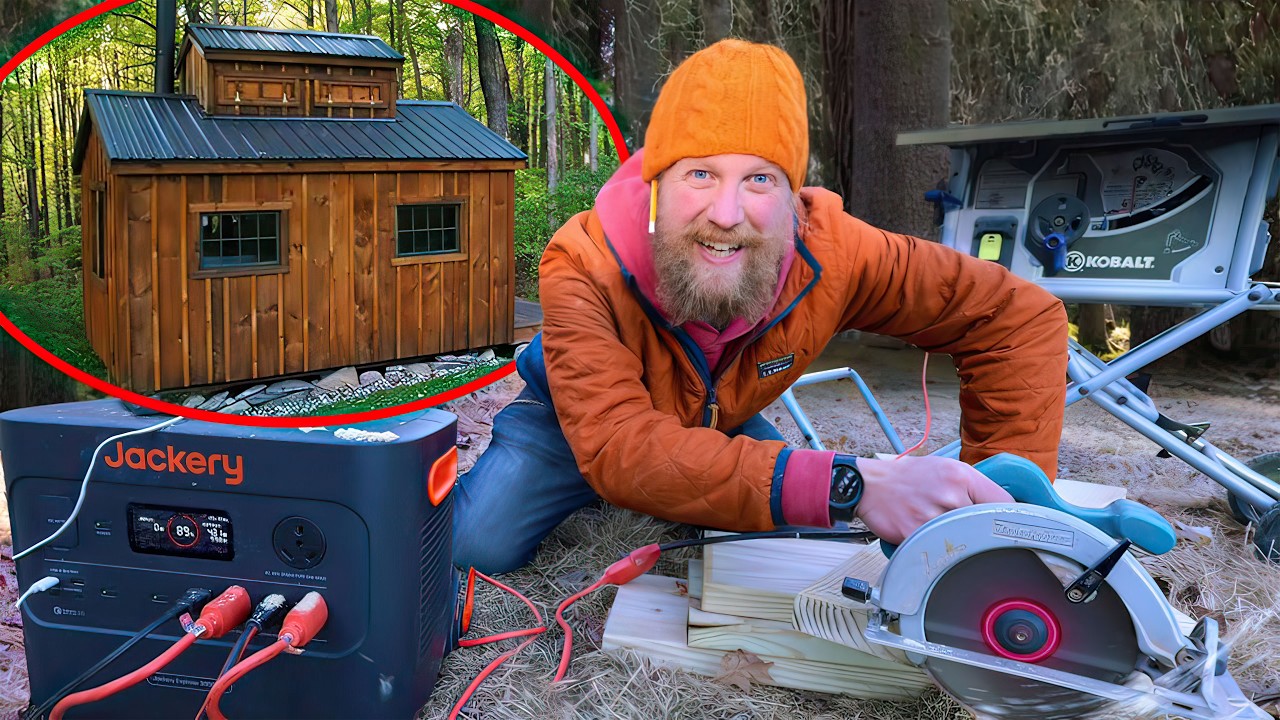 Building an off-grid tiny house with the Jackery Explorer 3000 Pro ...