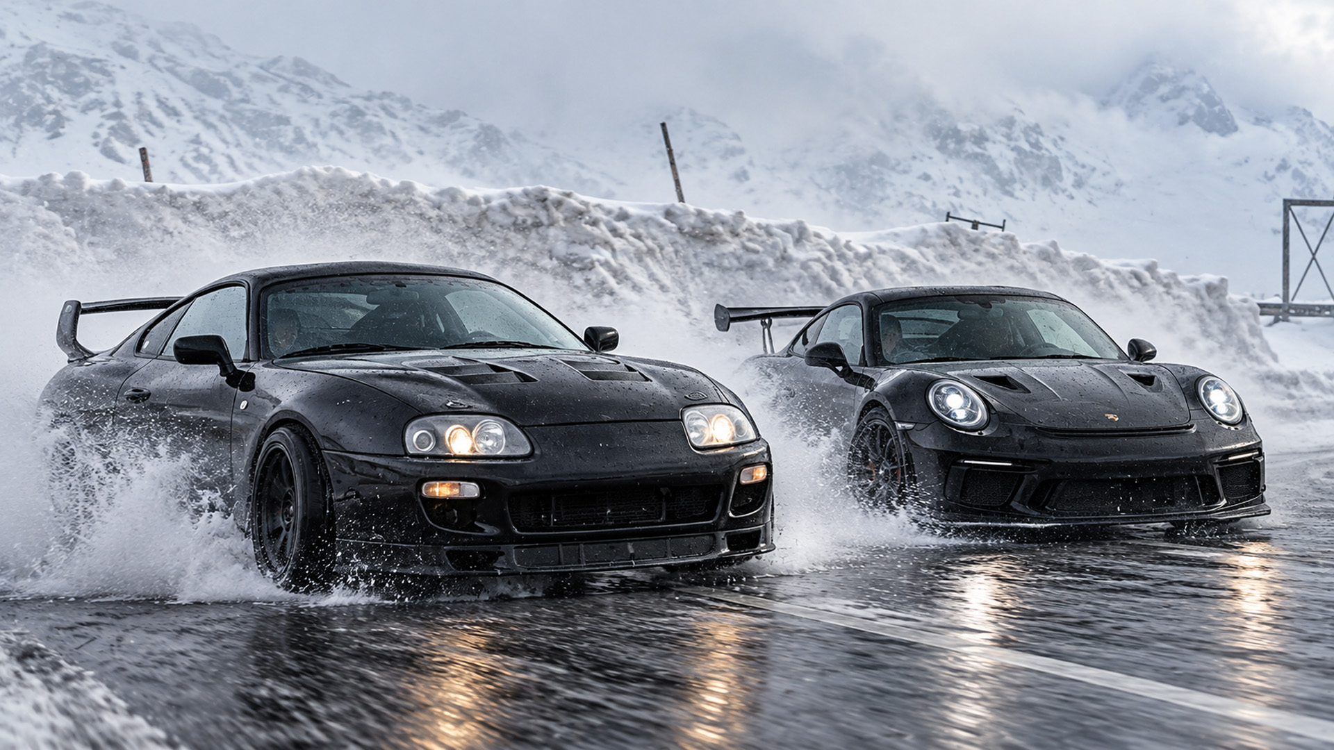 What happens when a Supra and GT3RS get pushed too far