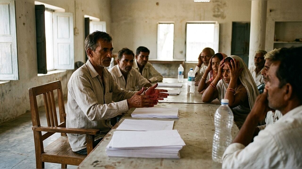 Poinguinim gram sabha adjourned following sarpanch's absence