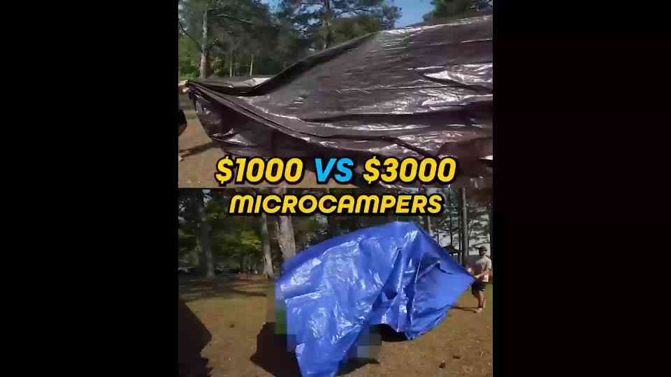 $1,000 vs $3,000 MICRO camper challenge! 🚐🔥