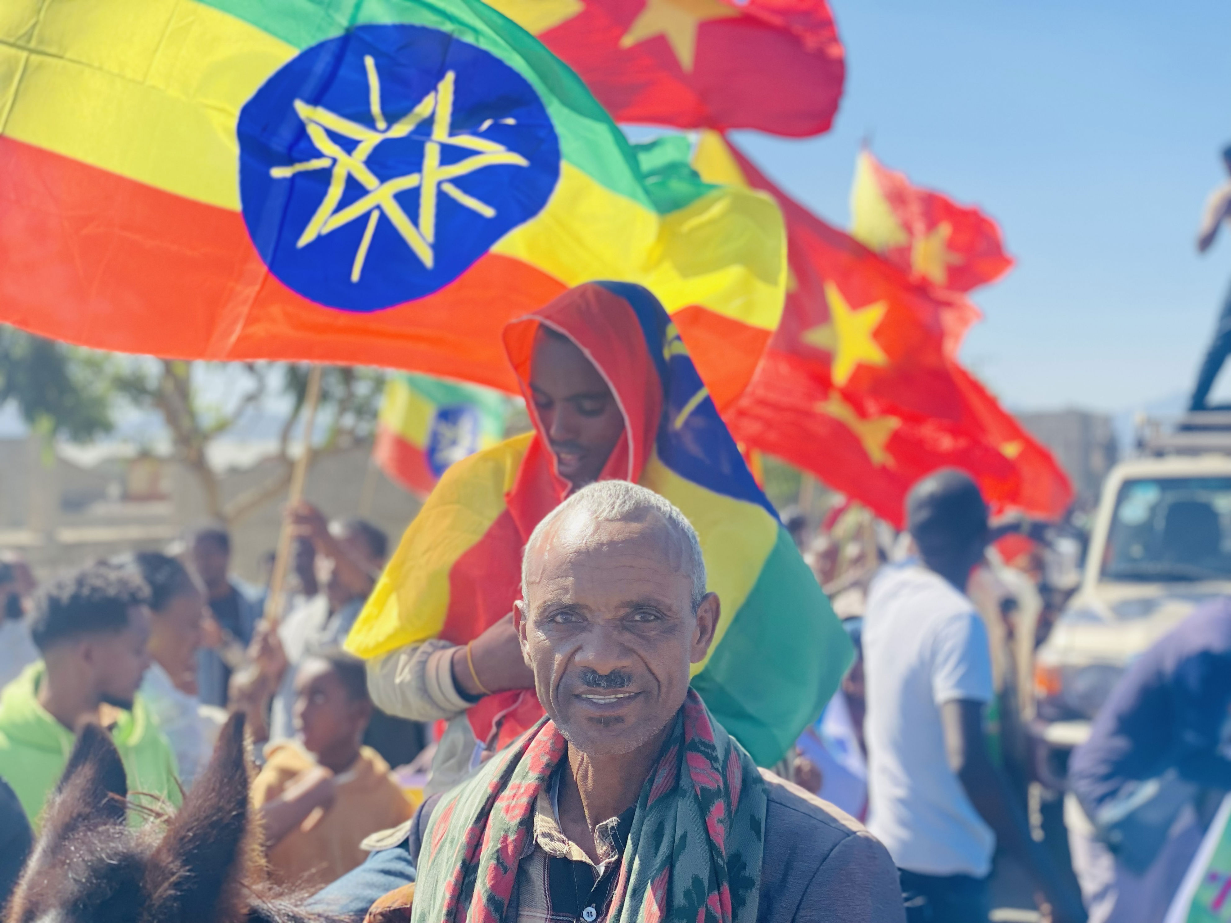 Adi Gudem inhabitants rally in support of Ethiopia's federal government ...