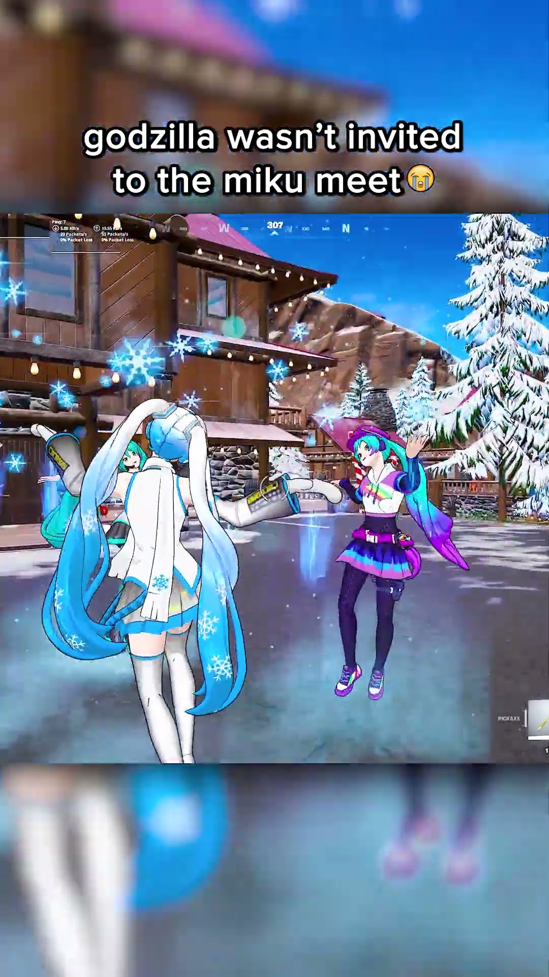 Christmas Miku in Fortnite