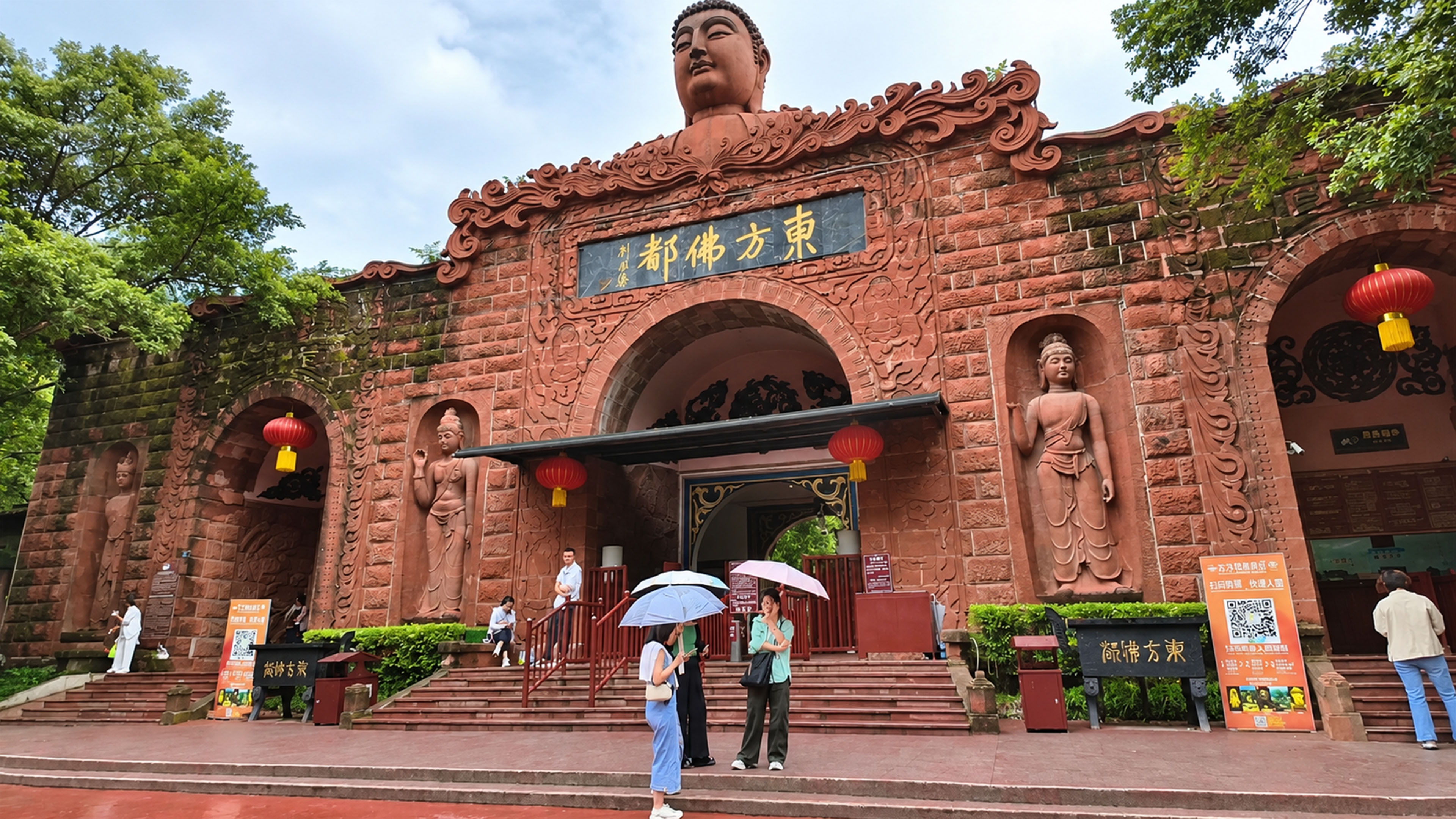 A giant Buddha watches over this historic gate in China
