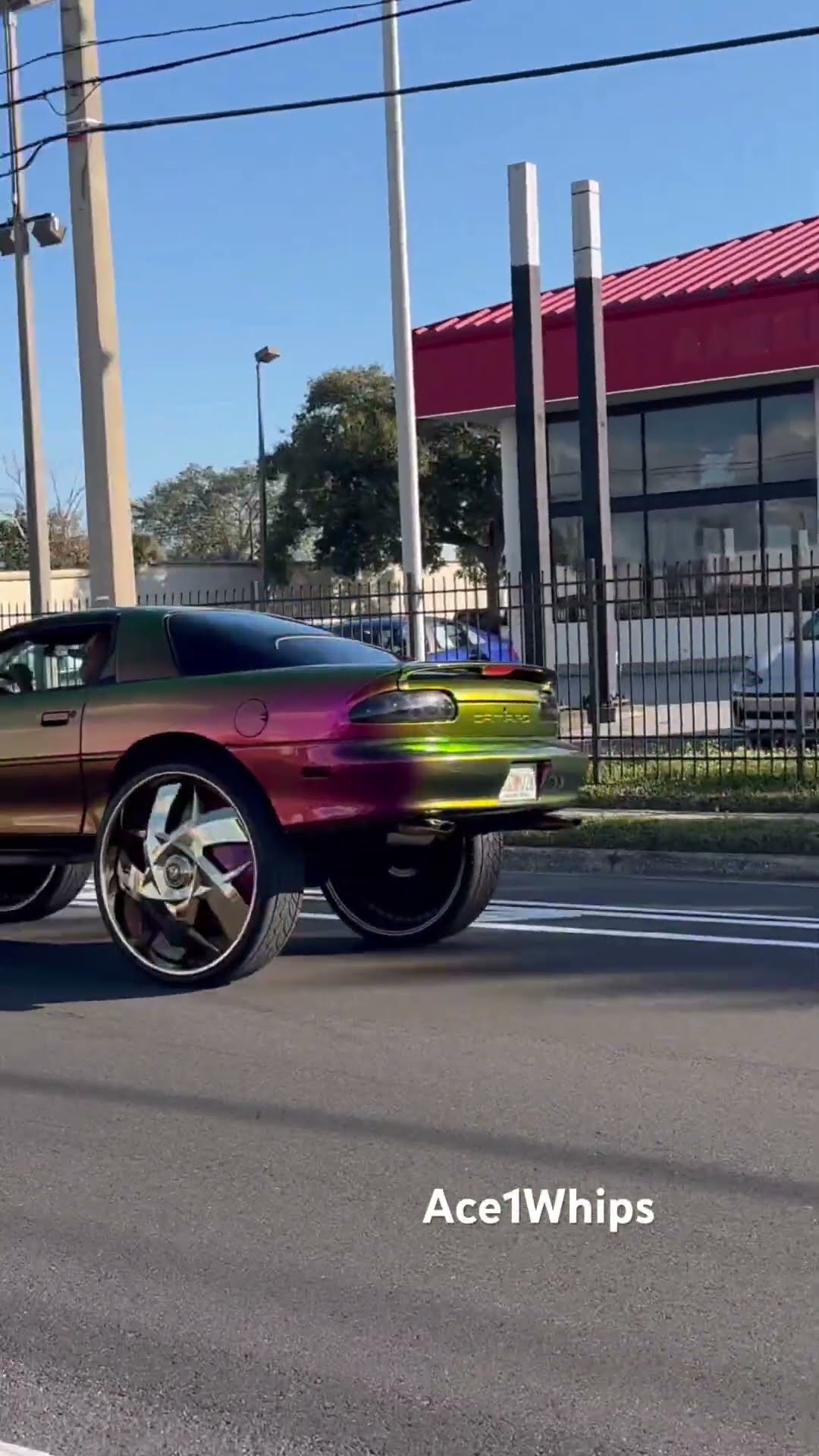 Outrageous Chevy Camaro on 32” DUB Floaters Riding
