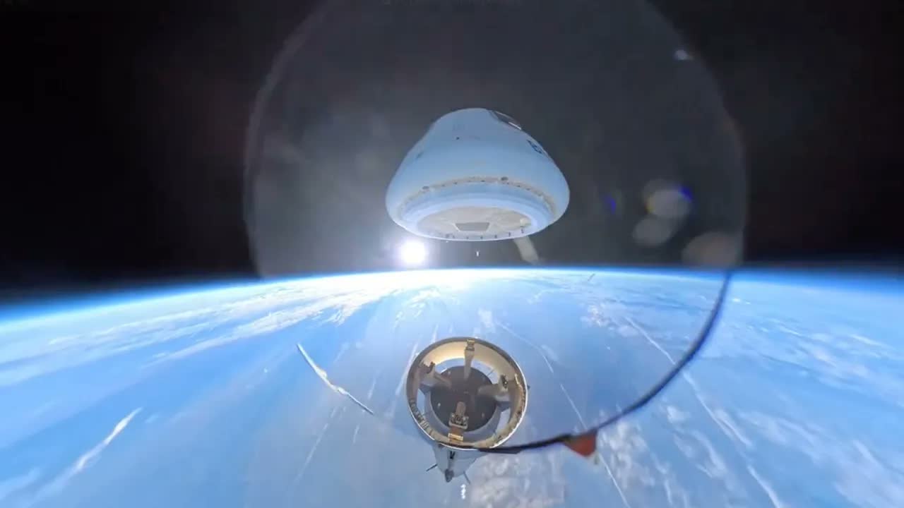 Blue Origin's 'Free Flying' camera captures epic New Shepard launch