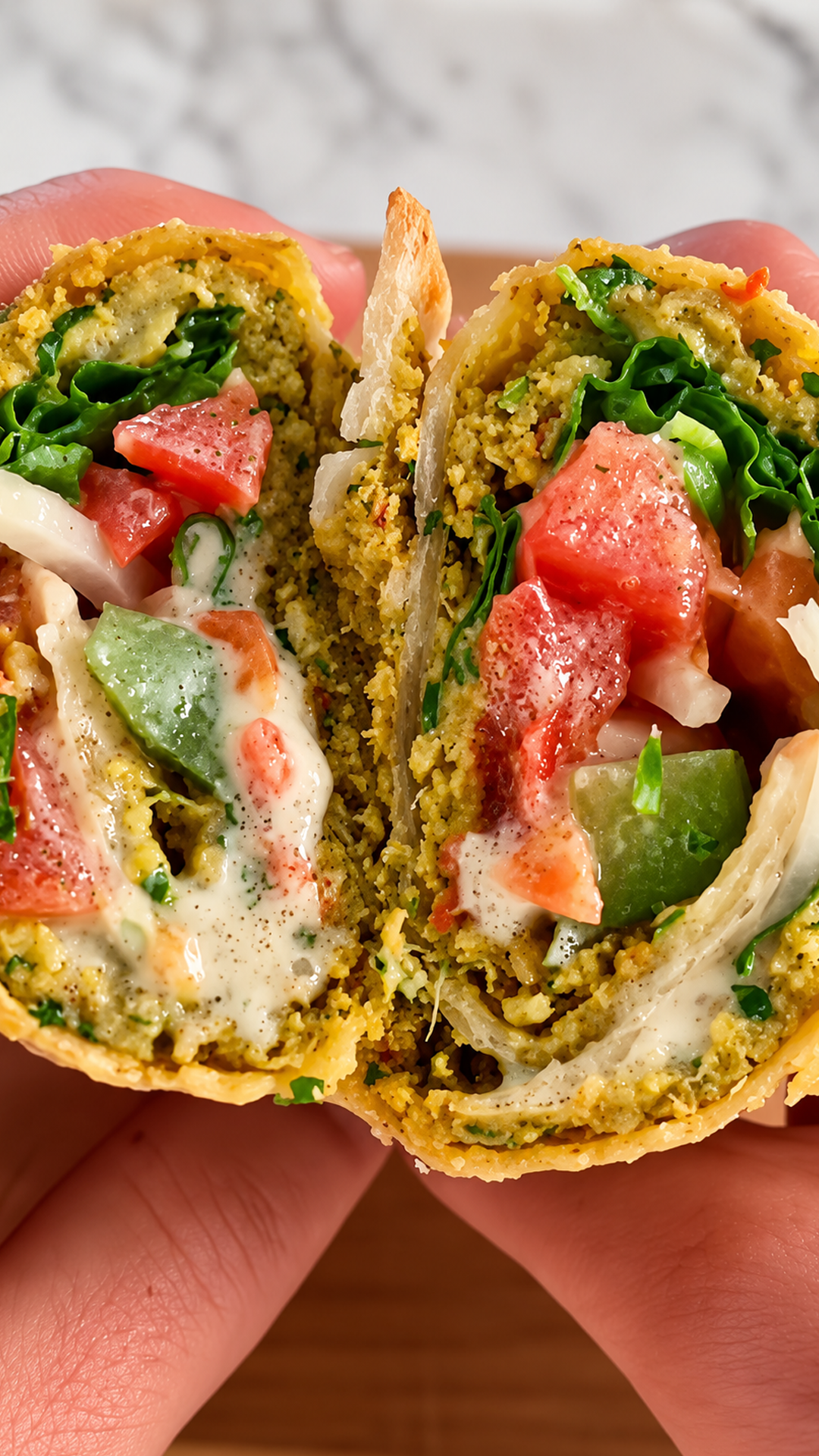 How crisp falafel transforms a simple flatbread wrap