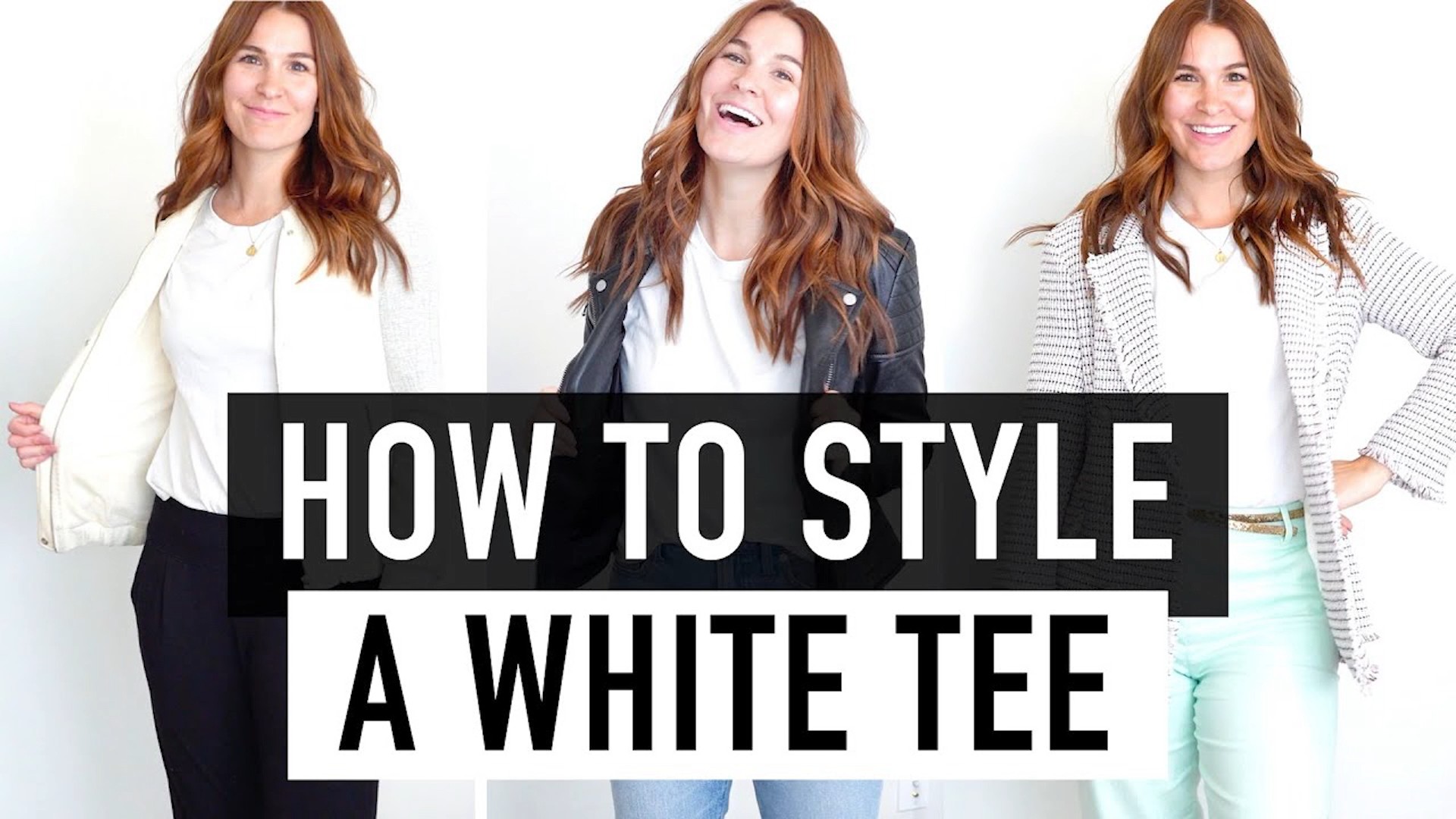How to style a basic white tee