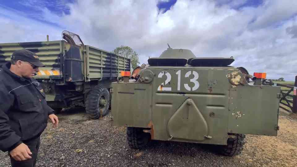 BRDM-2's belly wheels were a questionable fix for crossing ditches