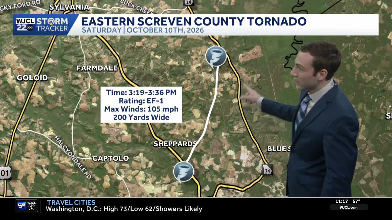 National Weather Service confirms several tornadoes in SE Georgia on ...