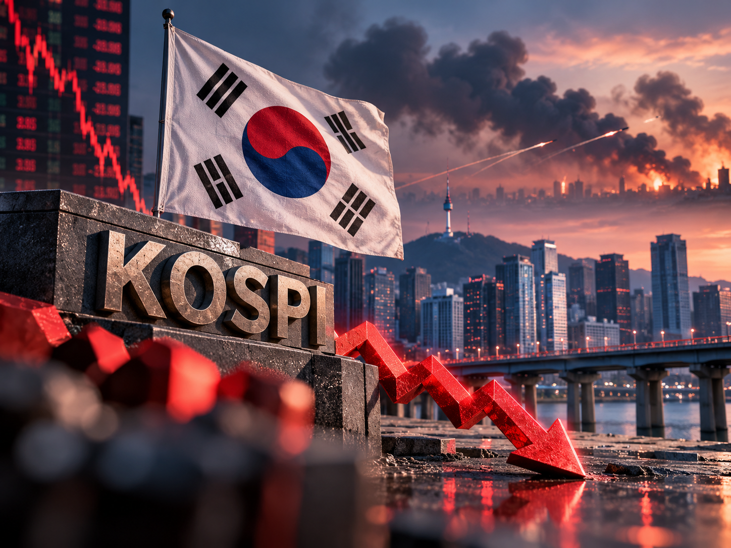 Global market: South Korean shares fall nearly 2% as Middle East ...