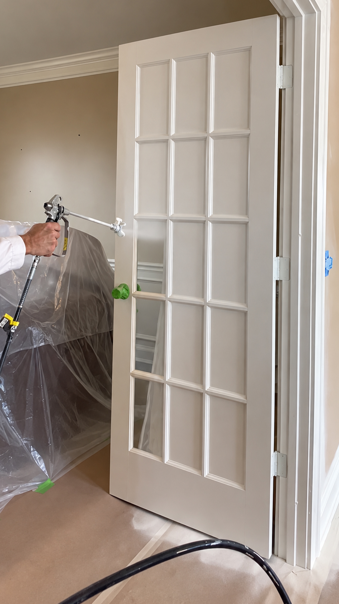 I might regret spraying this door