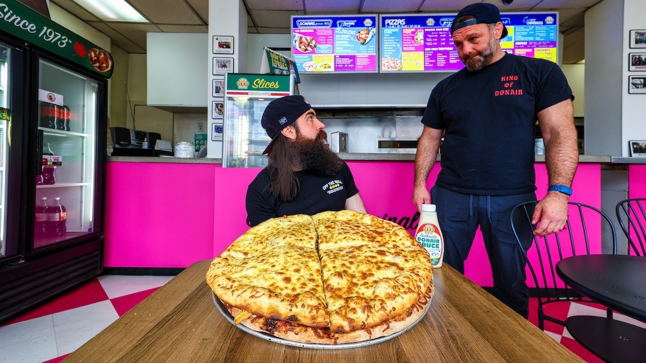 Only one person has ever beaten this giant doner kebab challenge ...