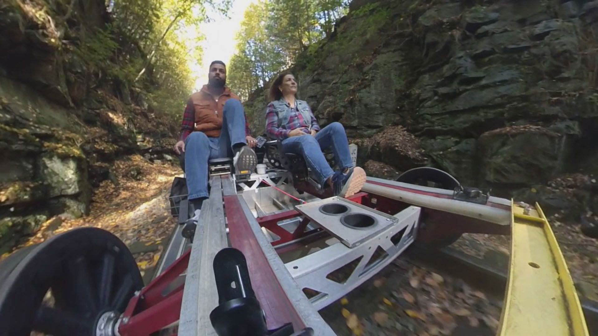 Jeremy's journeys: Fall foliage on the Pennsylvania rail bike