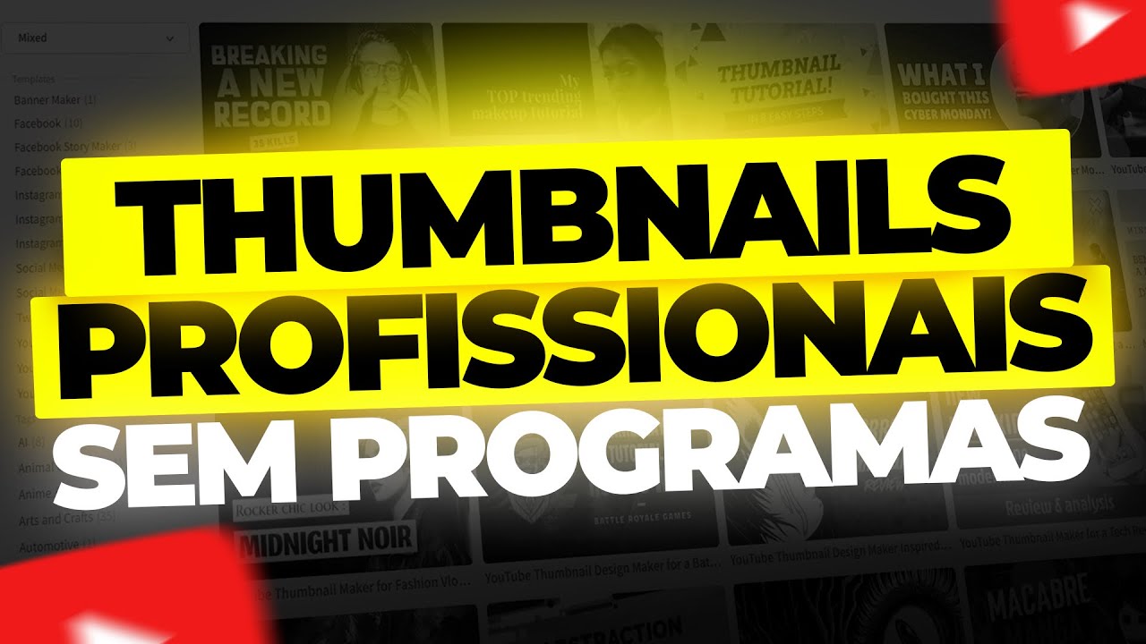 Como criar thumbnail para vídeo no YouTube sem usar programas!