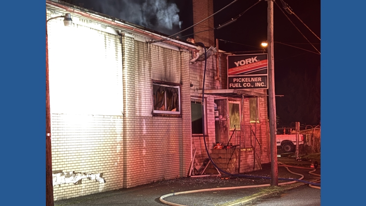 Fire breaks out at a fuel company in Williamsport