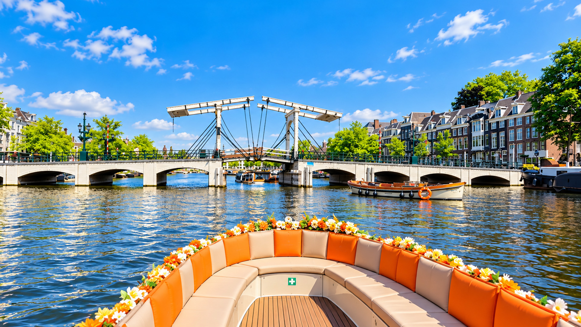 Amsterdam mit dem Luxus-Elektroboot entdecken (4K)