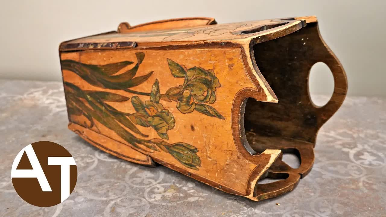 This 120-year-old paper bin looked ready to collapse - then the hand ...