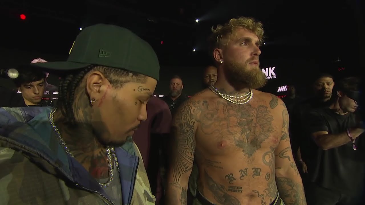 JAKE PAUL & GERVONTA DAVIS FEEL ON EACH OTHER & SIZE EACH OTHER UP! # ...