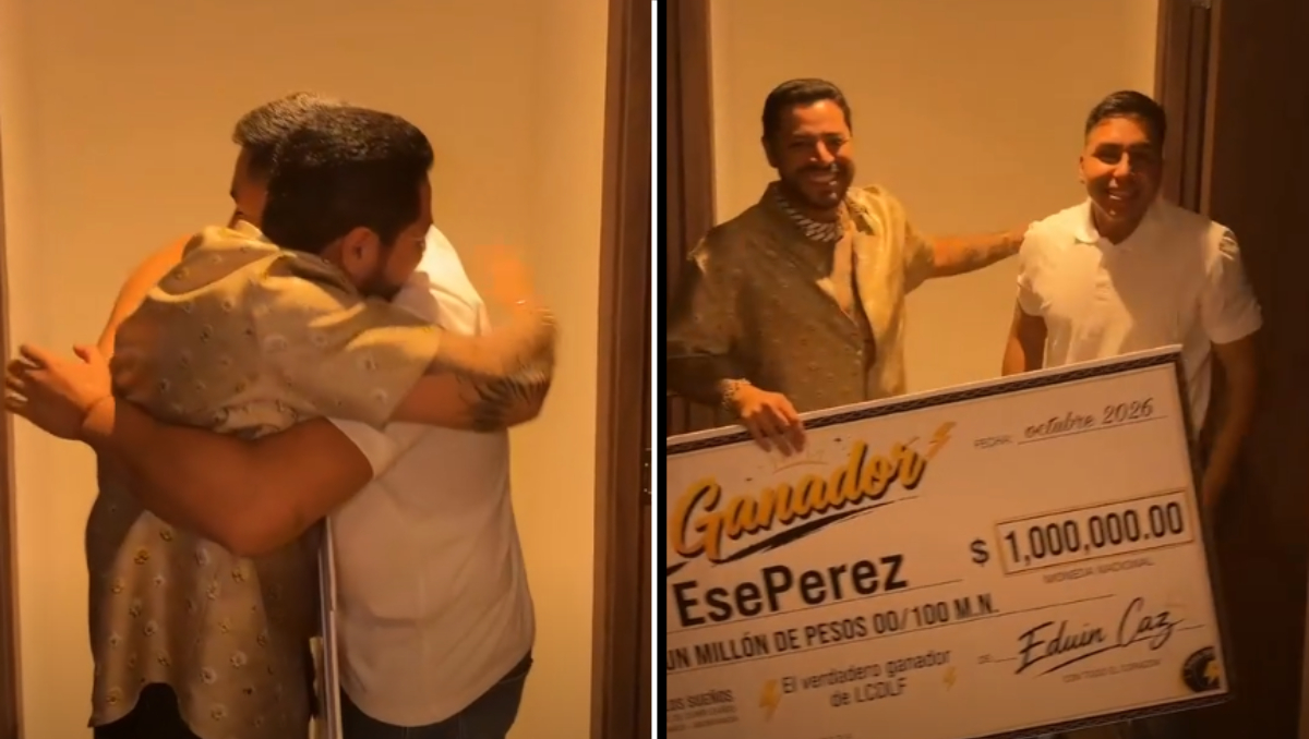 Eduin Caz sorprende a Ese Pérez con un millón de pesos tras no ganar La ...