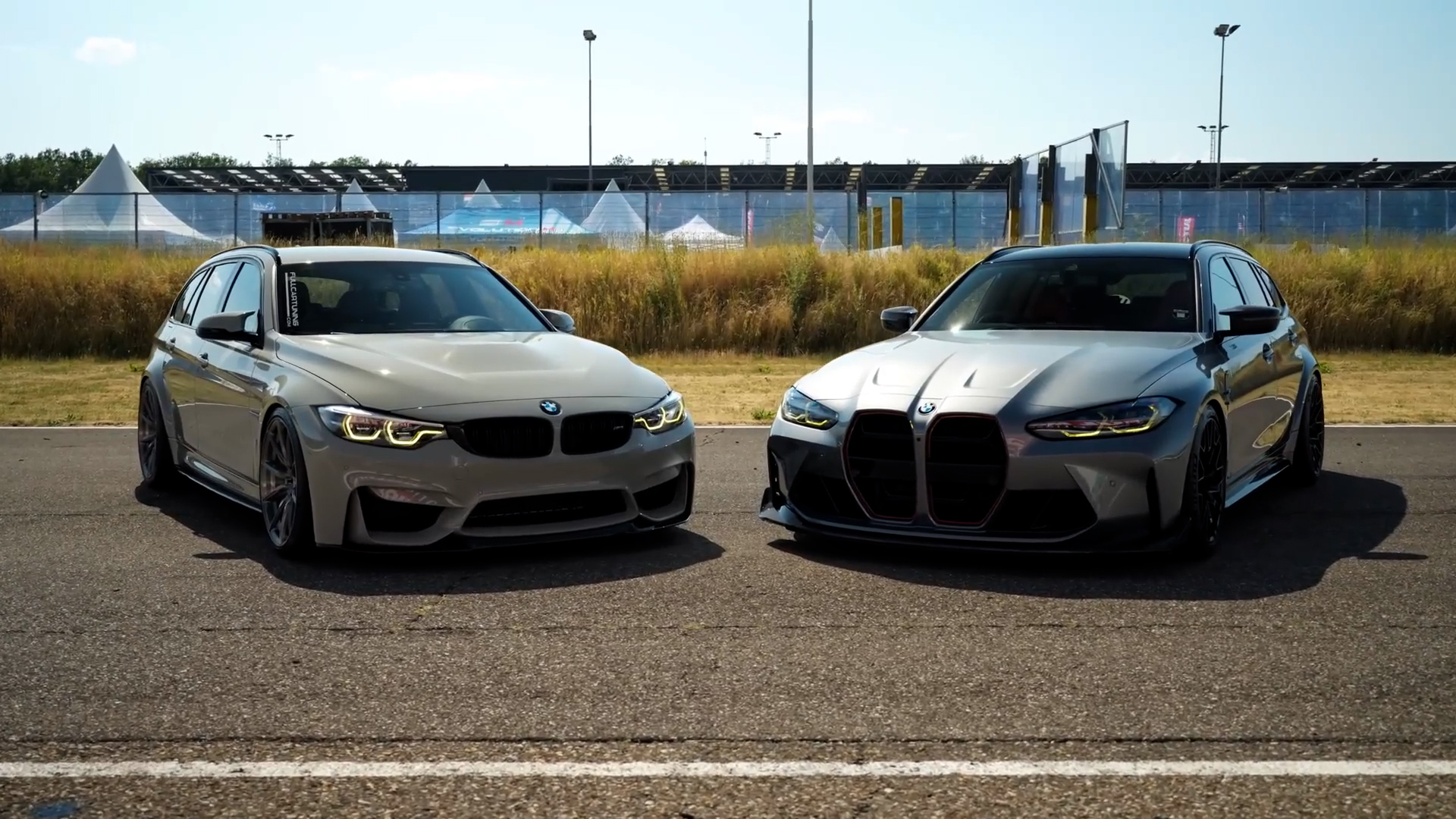 BMW M3 Touring generations display their different front designs