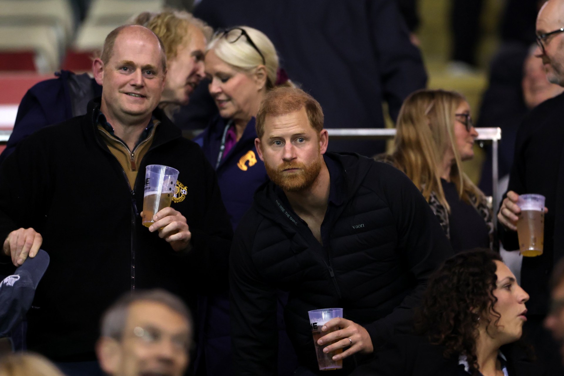 Prince Harry booed by fans during surprise appearance at rugby match