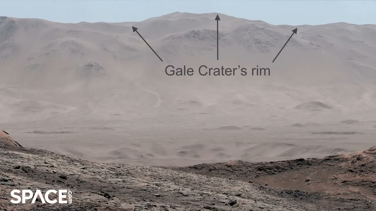 Curiosity rover captures stunning panorama of Mars' Gale Crater rim
