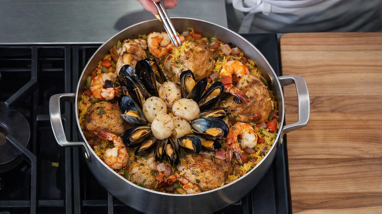 Chicken, sausage and shrimp in one rice dish - inspired by two famous ...