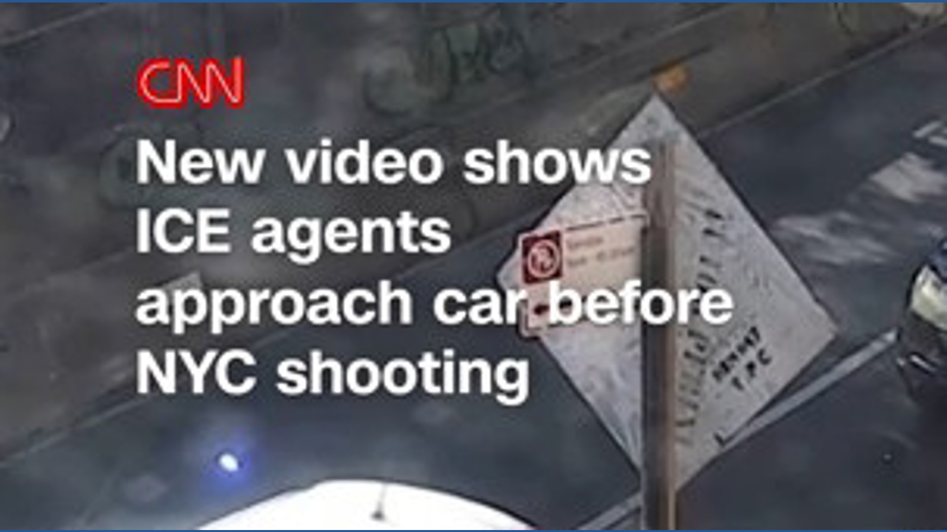 Video of ICE agents approaching car before NYC shooting