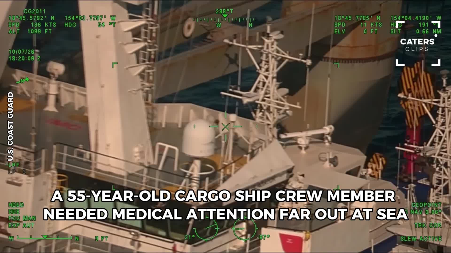 Caught on cam: US Coast Guard carries out dramatic rescue at sea near ...