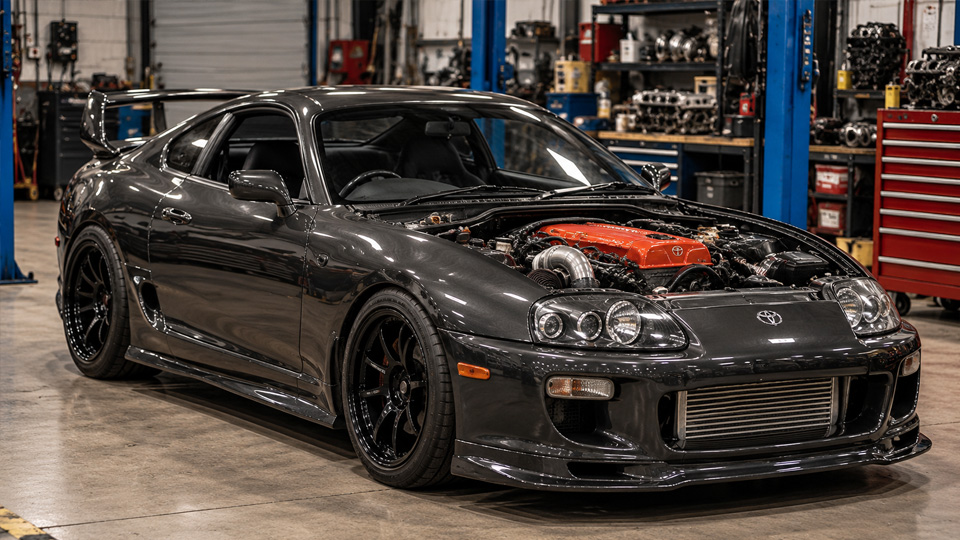 A Toyota Supra with an unexpected American engine