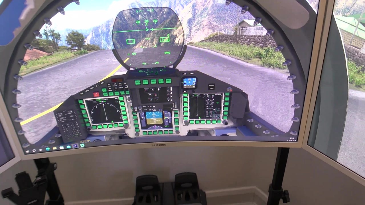 Building a homemade flight simulator with real aircraft parts