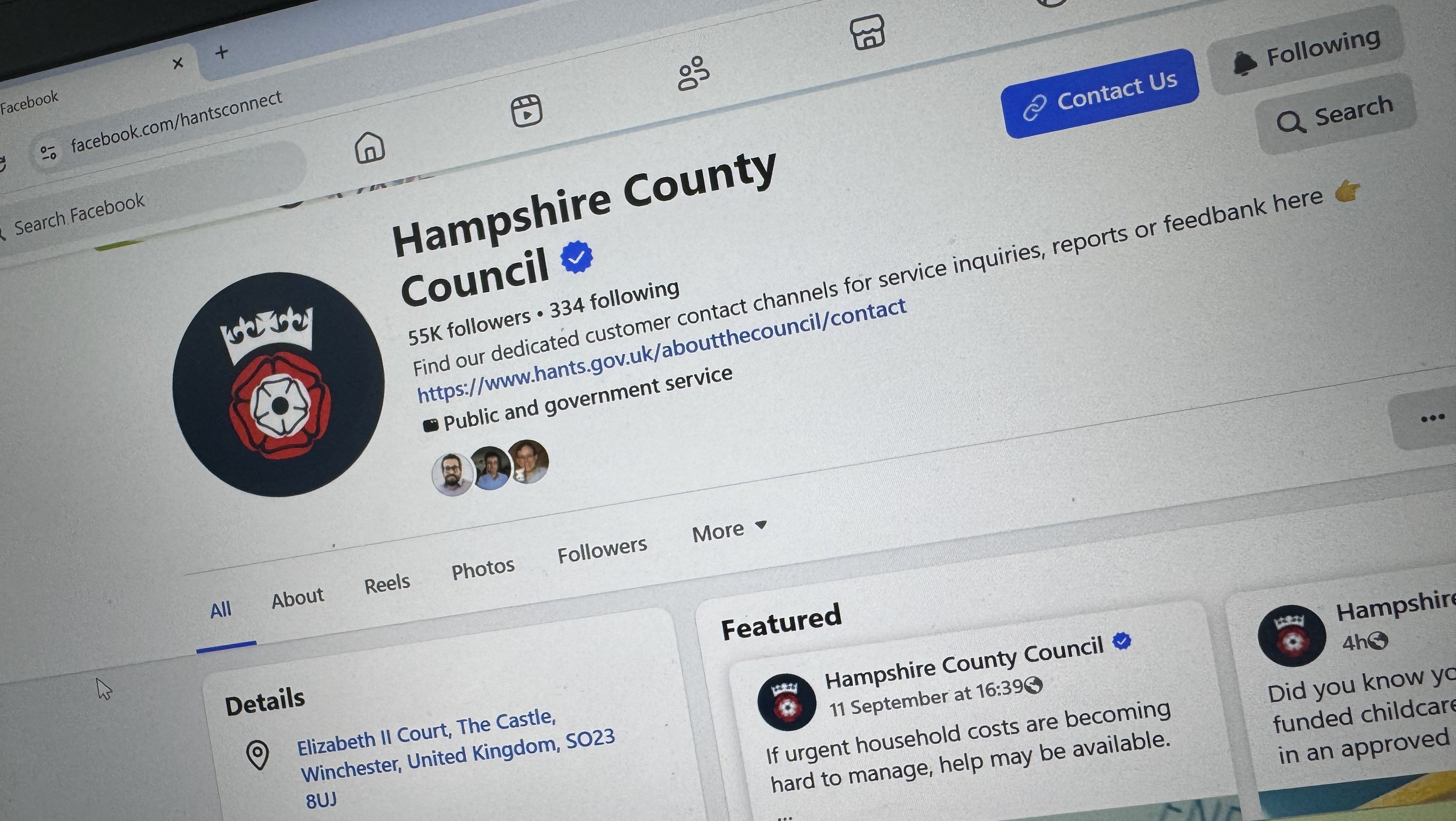 Hampshire County Council records more than £500,000 in Google, Facebook ...