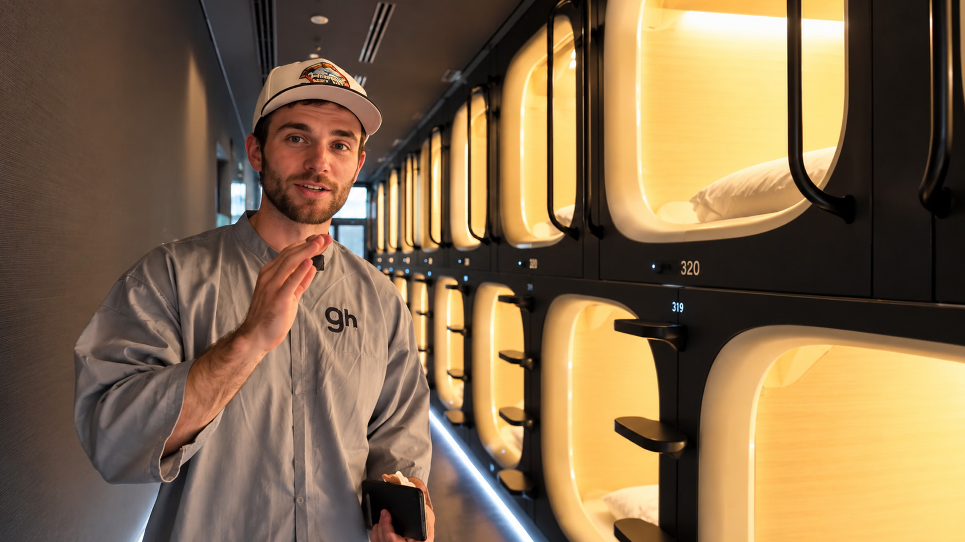 Inside Tokyo’s capsule hotels where dozens of people sleep in tiny pods