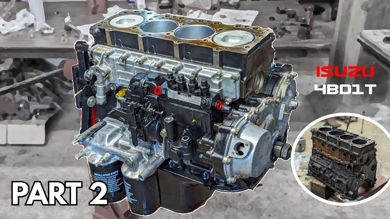 Installing pistons and connecting rods with new rings part 2