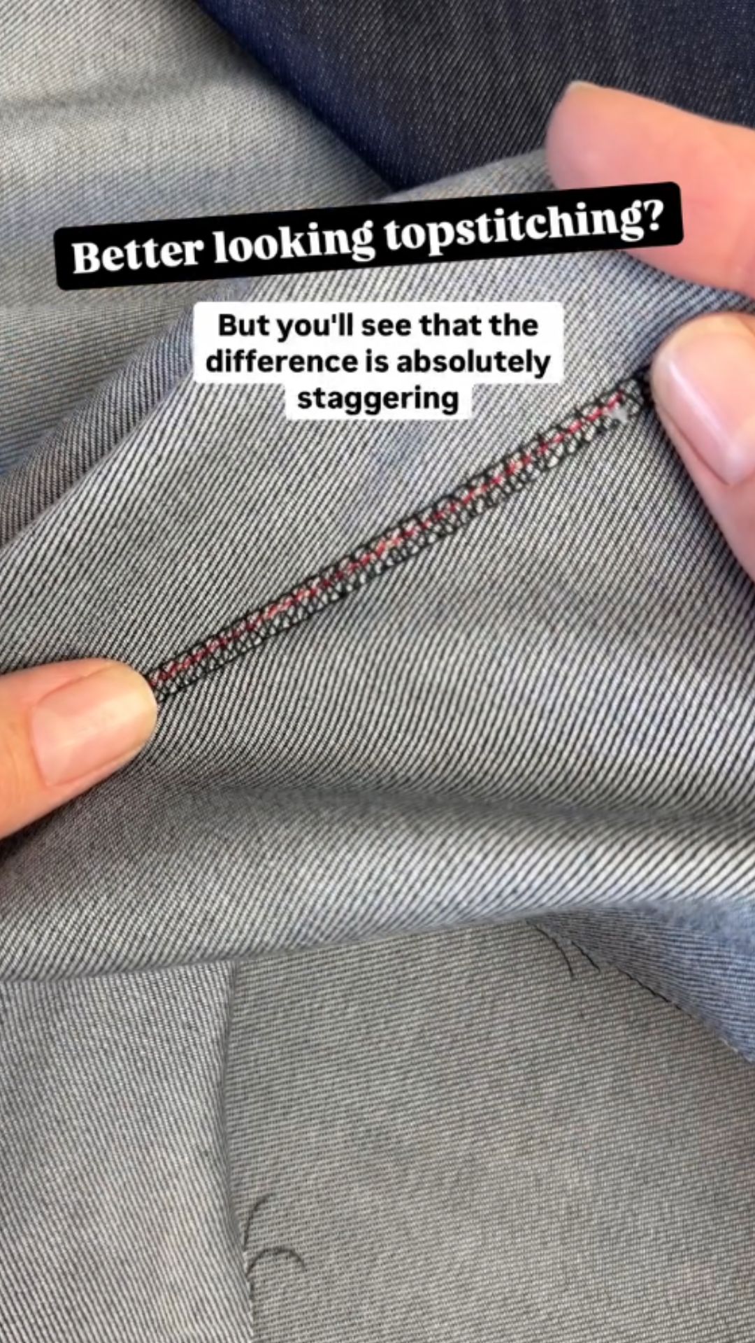 Topstitching tips for cleaner and more consistent seams