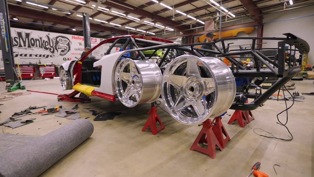 They built a six-wheeled Ferrari but getting the wheels to fit wasn't easy