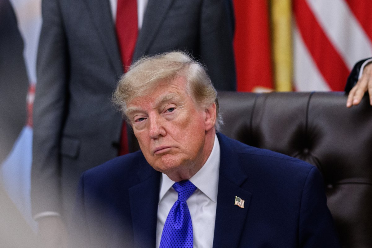 Donald Trump 'couldn't resist a quick double take' at Natalie Harp ...