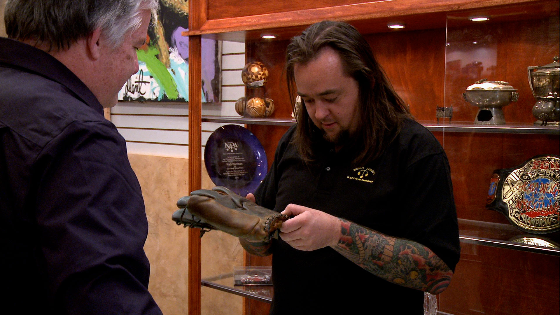 Babe Ruth signature collection mitt | Pawn Stars