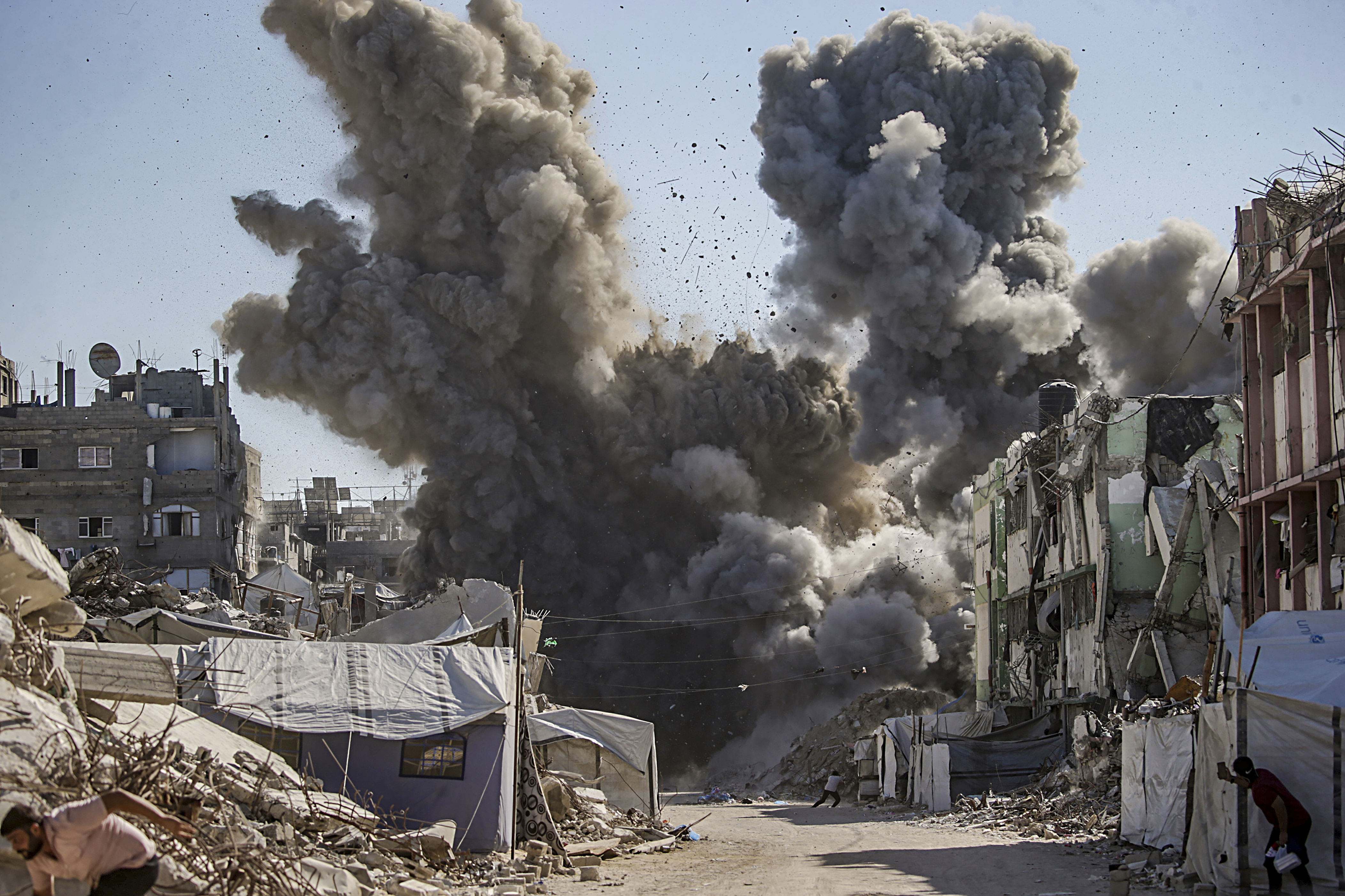 Israeli strike kills two people in Gaza, say medics
