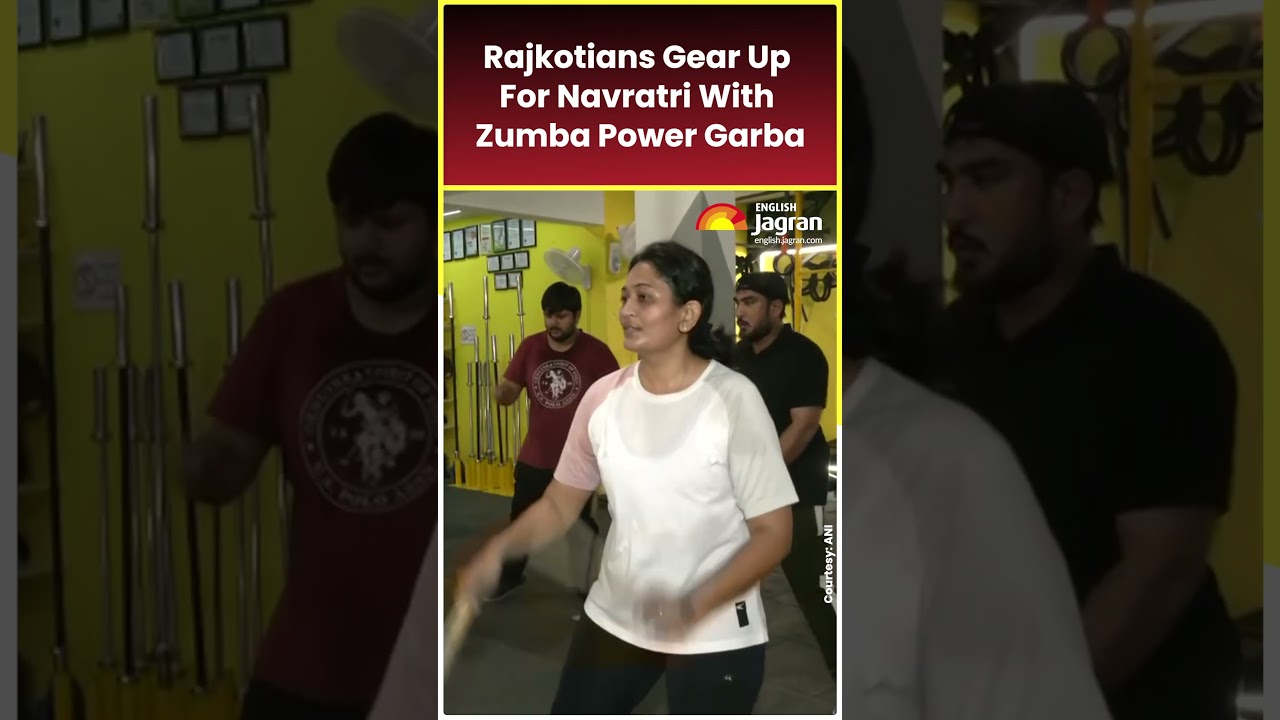Rajkotians gear up for Navratri with Zumba power garba #shortsfeed # ...