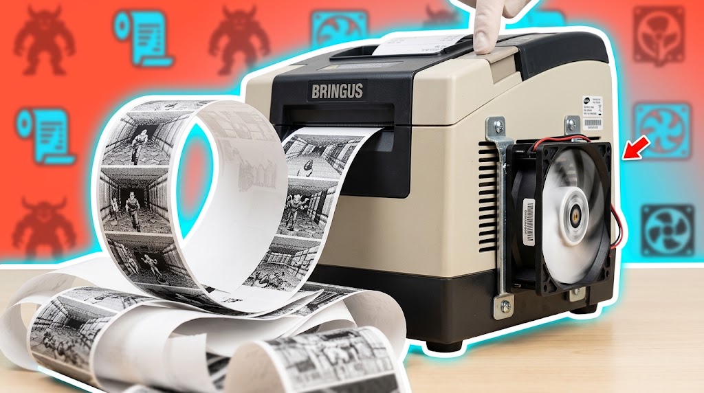 Receipt printer gaming PC - Turning retail hardware into a game machine