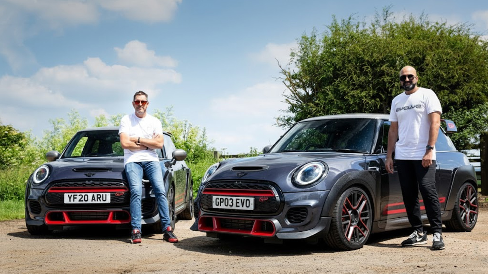 Modified MINI John Cooper Works GP compared with stock version