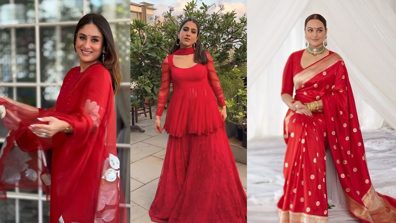 Sharad Navratri 2026 fashion edit: Celeb-approved red ethnic outfit ...