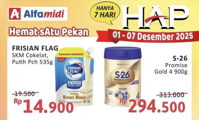 Katalog promo Alfamidi hemat satu pekan periode 12-18 Oktober 2026