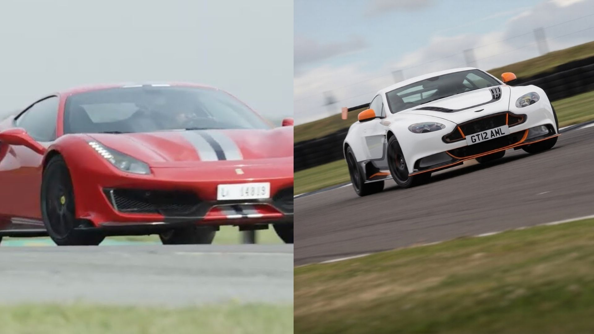Ferrari 488 Pista vs Aston Martin Vantage GT12