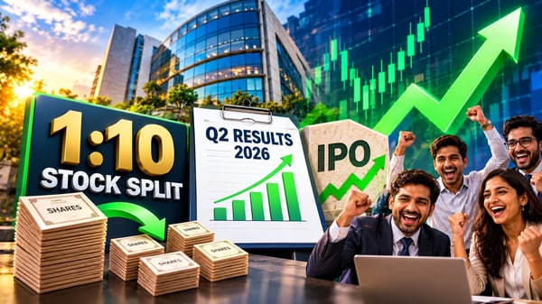 1:10 stock split follows strong Q2 results; newly listed stock up 6% ...